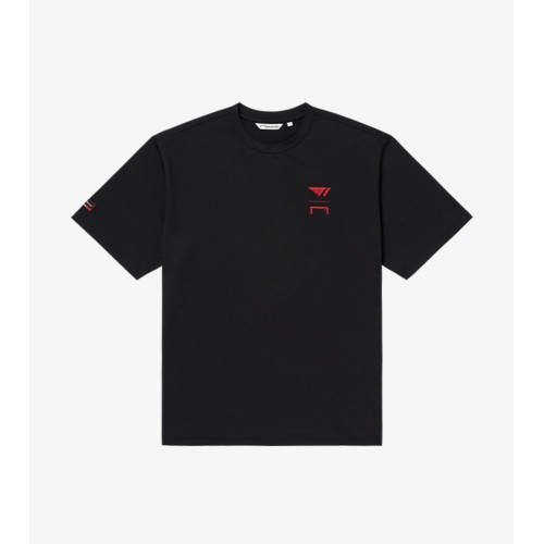 T1 CLUBHOUSE LOGO TEE - BLACK